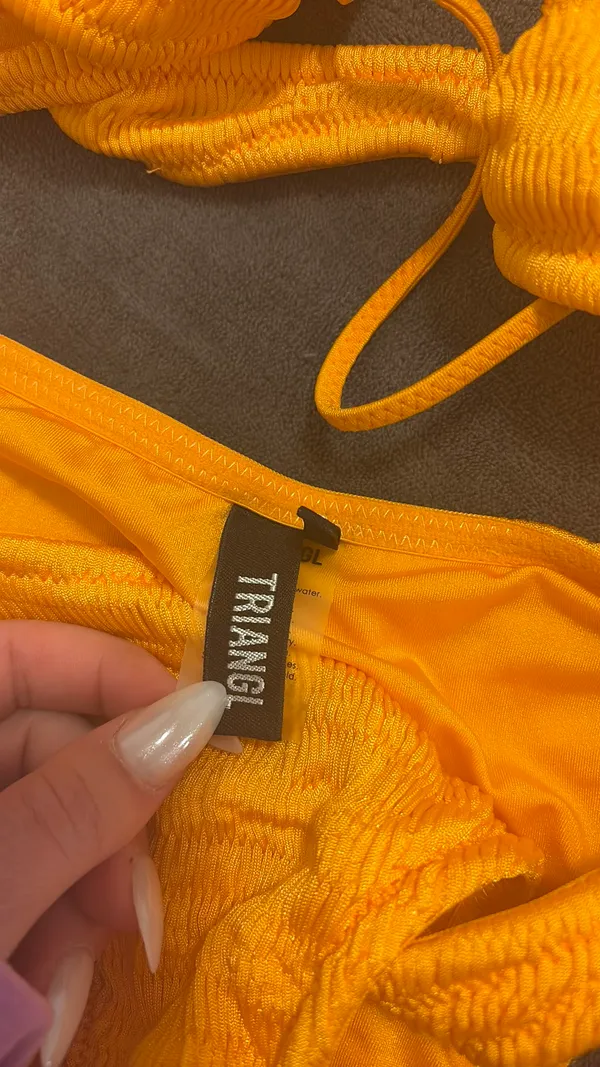 Orange Triangl Bikini Set - Image 3