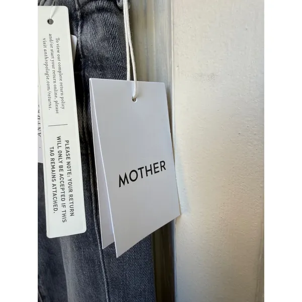 Mother Denim The Rascal Ankle Fray Jeans‎ Stitching In The Dark Grey Size 25 - Image 5