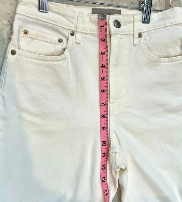 Everlane White High Rise The Straight Jean - Image 6