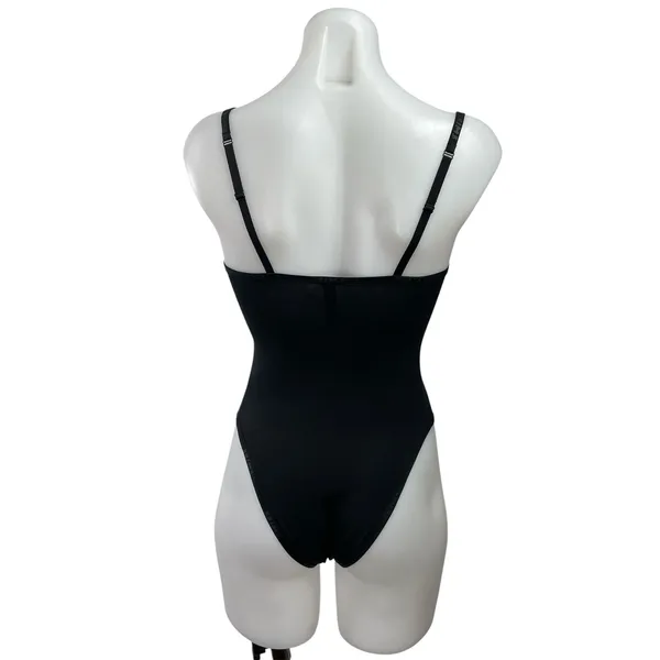 Skims Women's Black Sleeveless Square Neck Cami Camisole Bodysuit Tank Top Sz XS - Image 3