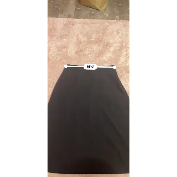 Abercrombie & Fitch Black Skirt‎ Womens Size LP A-Line Side Zip Cottage Bin11 - Image 8