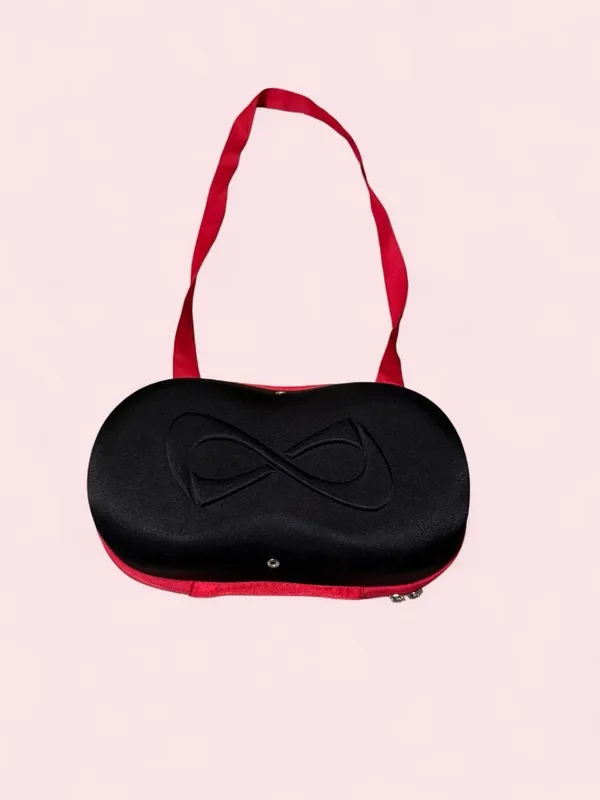 NFINITY Black Mini Crossbody with Red Strap for cheer shoes size 8 and under - Image 2