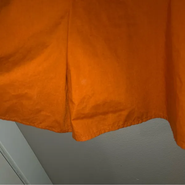 Abercrombie & Fitch Rust Orange Square Neck Puff Sleeve Romper Womens Size Small - Image 11