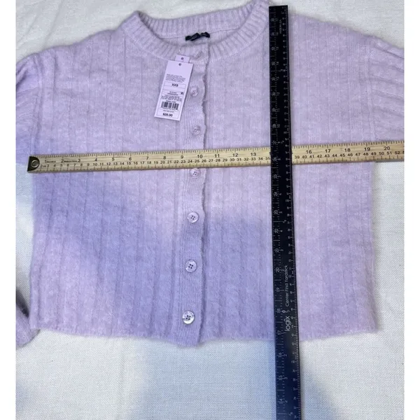 Wild Fable Women’s Pink Soft Button Down Cardigan Cuffed Sleeve Womens Size Xxs - Image 3