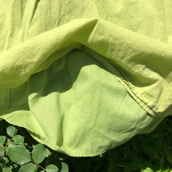 NEW YORK & CO Green Strapless Cotton Maxi Dress Small - Image 4
