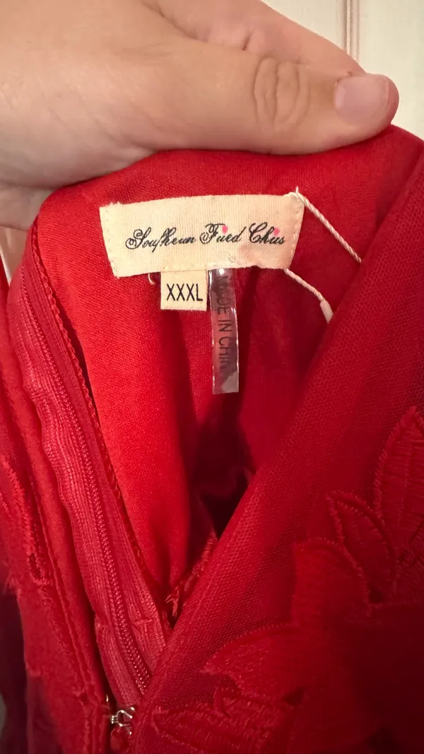 Boutique Red Dress - Image 2