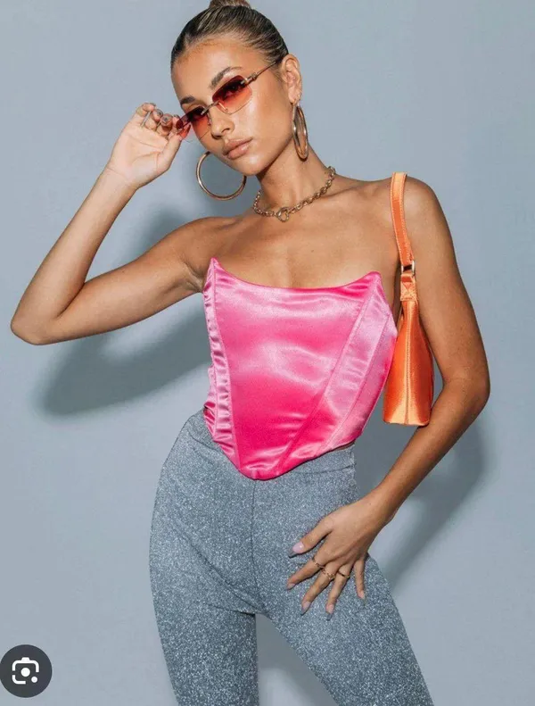 Princess Polly Pink  Strapless Top NWT - Image 2