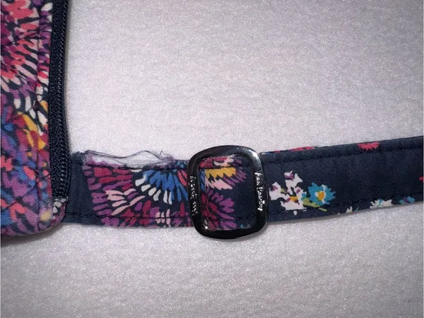 Vera Bradley Navy Floral Quilted Crossbody Bag - Image 12