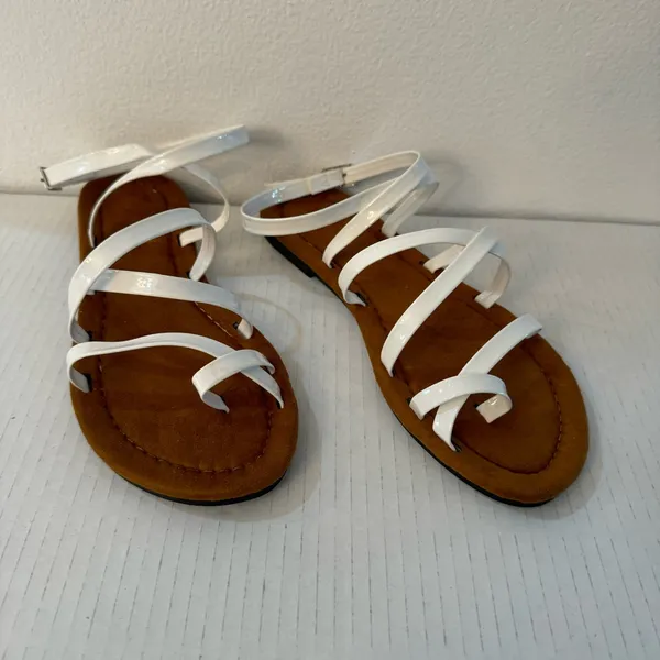 New. Women’s Flat Strappy Sandals – Elegant Summer Strappy Shoes - Image 4