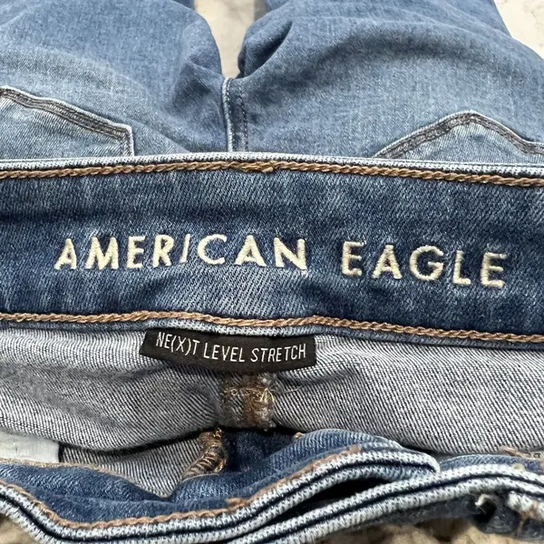 American Eagle Women's High‎ Rise Jegging Next Level Stretch Size 0 R Regular - Image 7