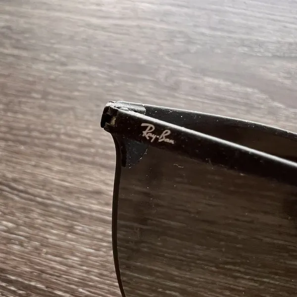 Rayban 3652 Women’s Black‎ Wire Rimless Sunglasses - Image 6