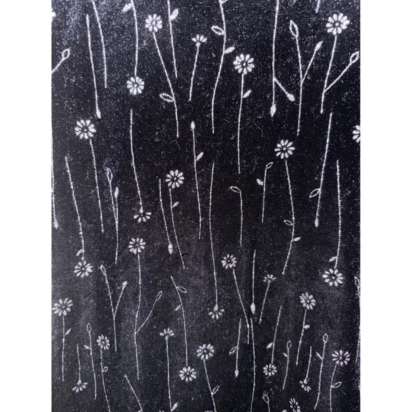 NonSuch Vintage Black Velvet Glitter Floral Mini Dress M Dark Romance Whimsigoth - Image 2