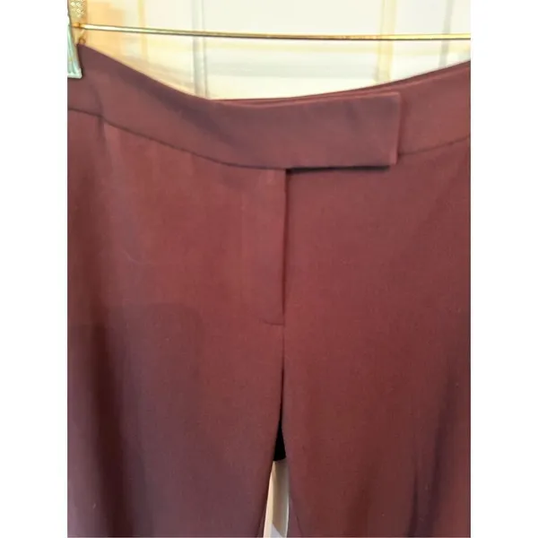 Rafaella burgundy dress pants size 4 petite work pants office wear stylish NWT - Image 2