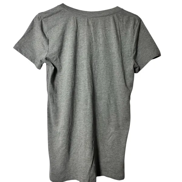 Dole Women's Gray Distressed Pineapple Graphic V-Neck Short Sleeve T-Shirt - Image 2