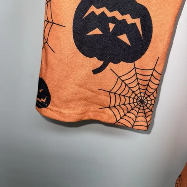 Rose Gal Halloween Dress Womens Plus 3X Orange Black Jack O'lanterns Spider Webs - Image 3