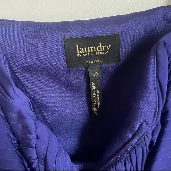 Laundry By Shelli Segal Vibrant Purple Strapless‎ Mini Dress - Image 3