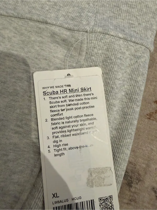 lululemon athletica Heather Light Gray Mini Skirt - Image 3