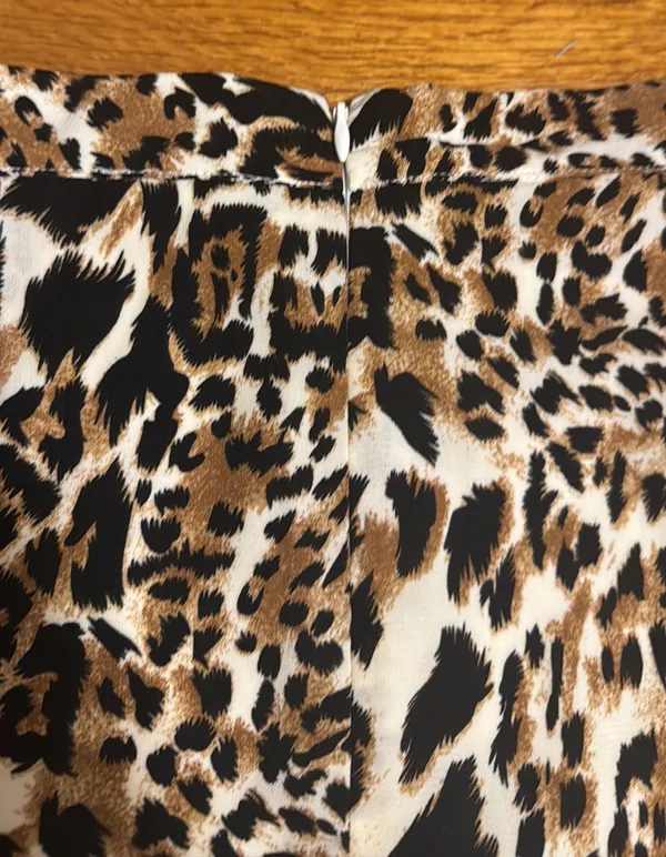 Le lis Cheetah Print Ruffle Skirt - Image 5