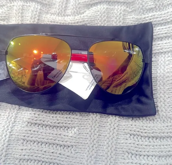Fila Unisex Semi-Matte Black Sunglasses - Image 8