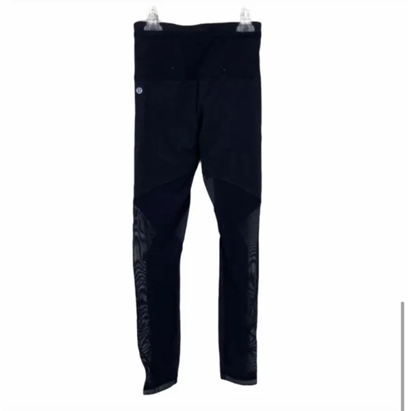Lululemon Black Running In The City Soul Cycle Leggings Sz 2 - Image 4