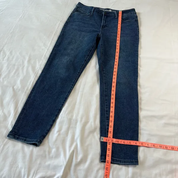 Minimalist Max Studio High Rise Skinny Jeans Size 14 Indigo Stretch Casual - Image 4