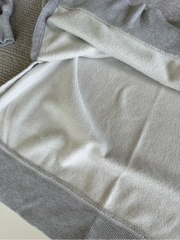 Aerie Heather Gray Oversized Crewneck Tunic Sweatshirt Size Medium - Image 8