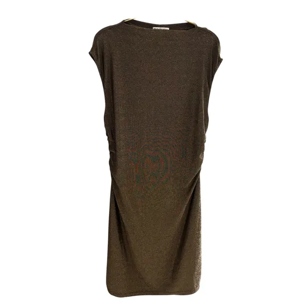 Reformation Sparkly Knit Alden Dress. Bodycon Metallic Sleeveless Party Mini XL - Image 2