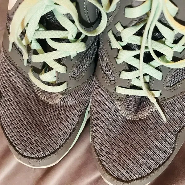 Nike Flex Running Shoes Sneakers Grey Mint Green Women’s 9.5 - Image 9