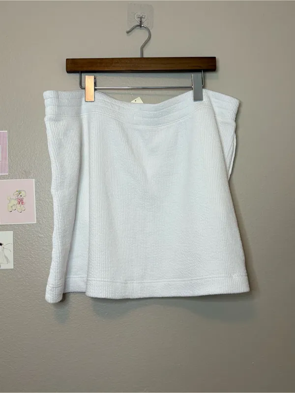 Aerie White Textured skirt plus size XXL 2X summer beach Miami vacation euro - Image 5
