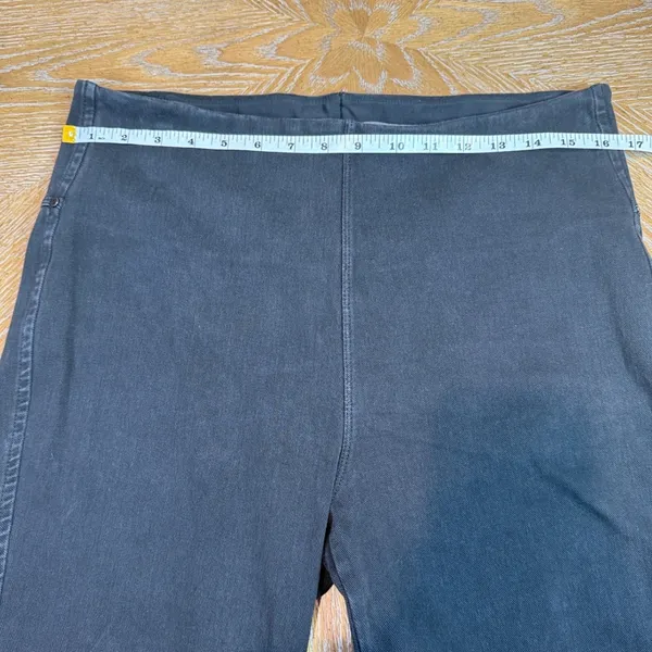 Lysse Faded Black High Waist Stretch Denim Bootcut Jeans Pull On Size XL - Image 7