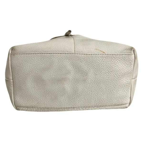 Dooney & Bourke Ivory Pebbled Leather ‘Dillen Large Pocket’ Hobo Shoulder Bag - Image 6