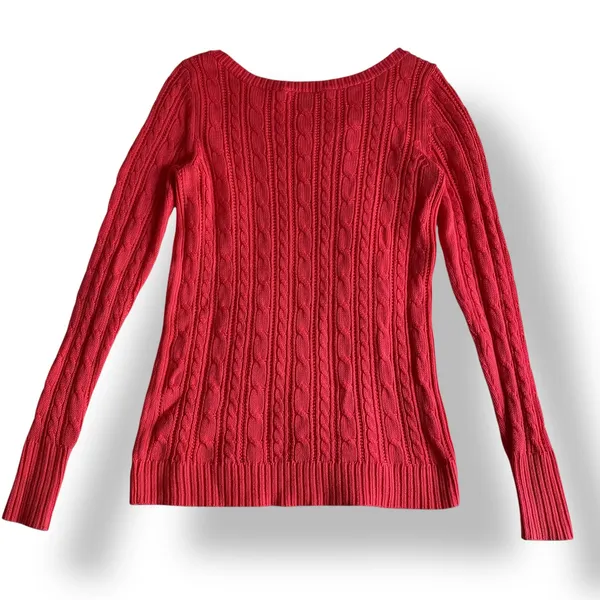 American Eagle Outfitters Pink Cable Knit‎ Sweater Size XS Casual, Fall - Image 5