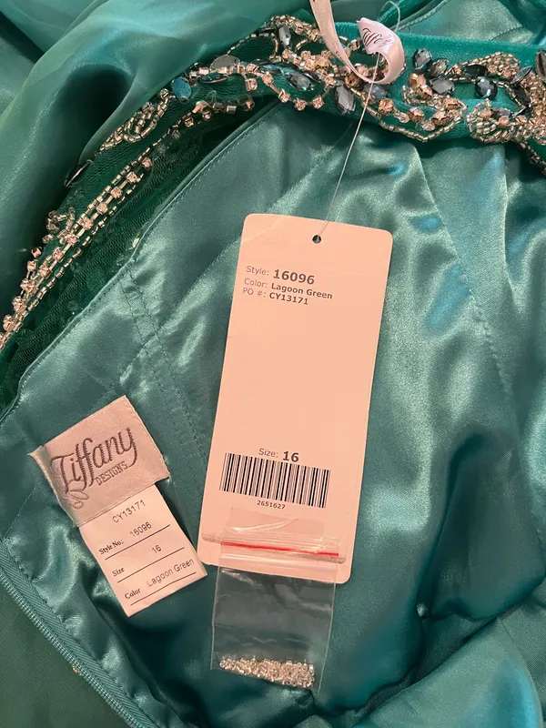 Tiffany Designs Elegant fancy maxi prom dress - Image 7