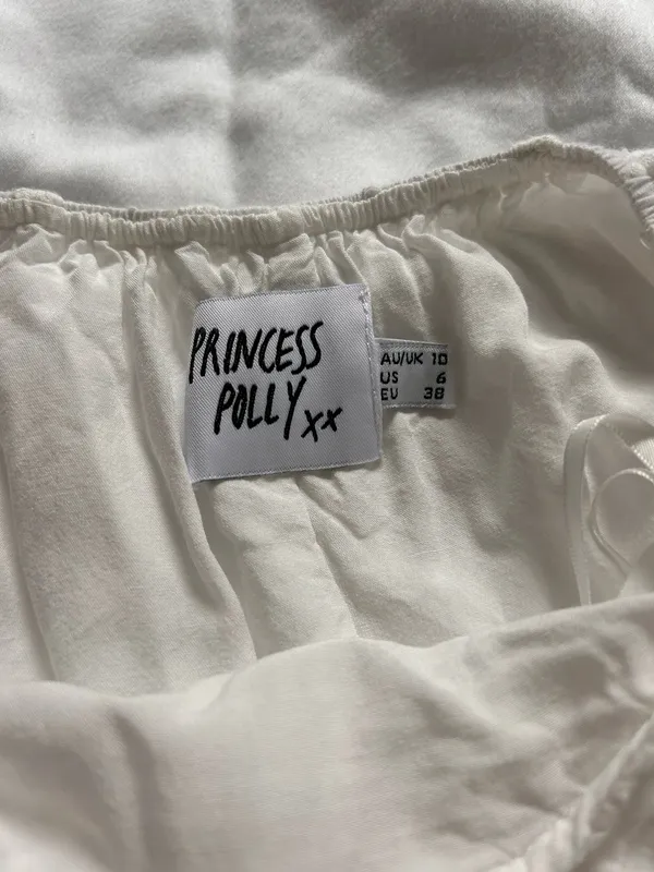 Princess Polly Dress White Mini - Image 3