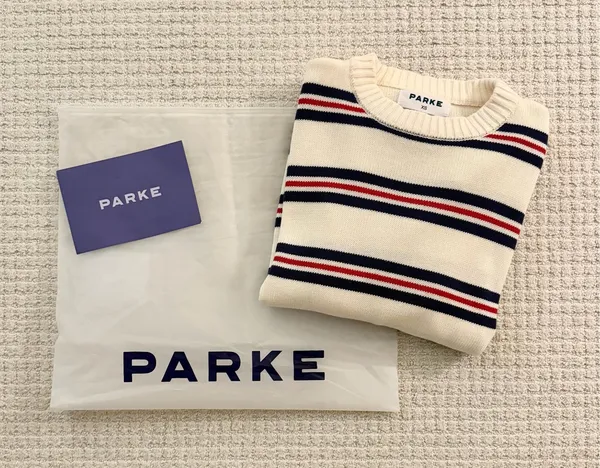 PARKE Cotton Stripe Sweater  - Image 2