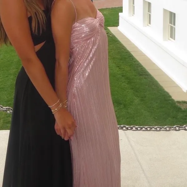 Lovers + Friends Pink Metallic Maxi Dress - Image 2