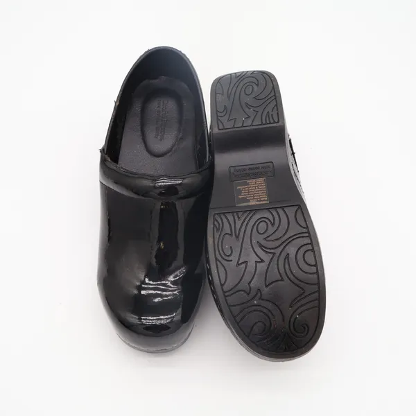 Croft & Barrow Juliana Clogs Womens US 7.5M Black Patent Leather Slip On Shoes - Image 7