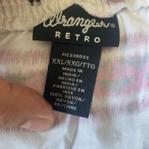 Wrangler Retro Off‎ Shoulder Long Sleeve Elastic Women’s Top Plus Size Size XXL - Image 7