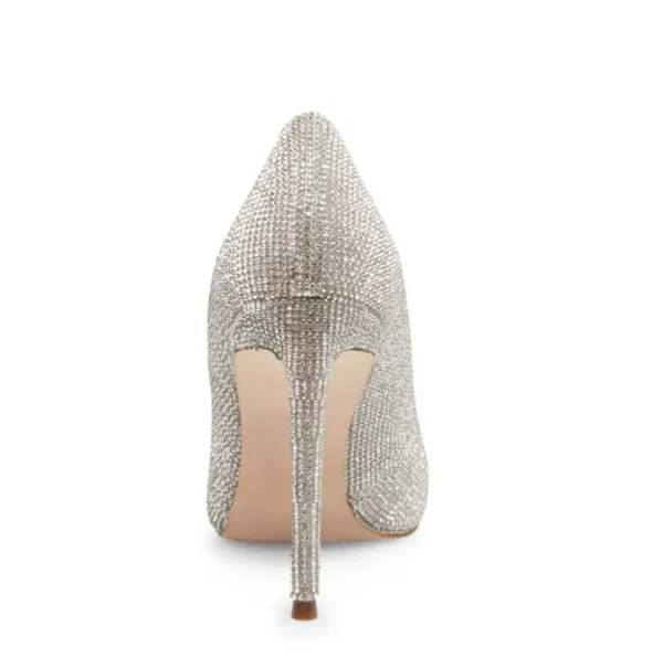 Steve Madden Attract Rhinestone Silver Multi Heels - Image 2