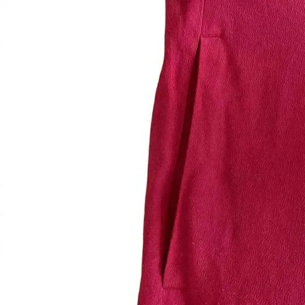 Madewell Bicoastal in Crimson Boxy Festival Boho Shirt Women’s Dress S # 1008 - Image 4
