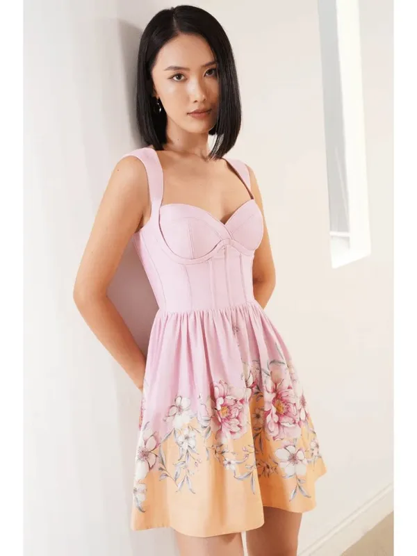 Yumi Kim Susana Dress in Veranda Lilac Large New Womens Mini Floral - Image 11