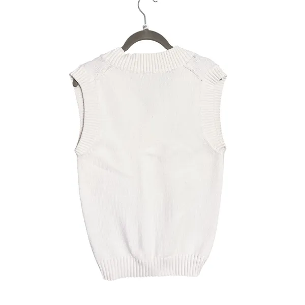 Aritzia‎ Sunday Best Wyatt White Sweater Vest Size XS Cotton Blend - Image 5