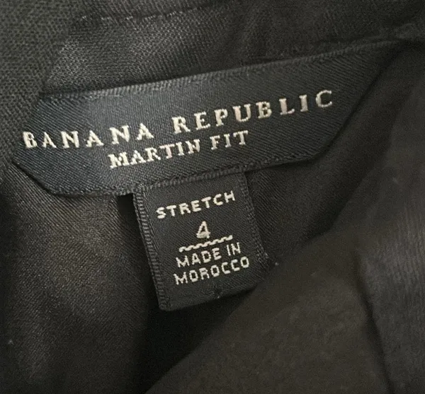 Banana Republic Women’s Martin Fit Stretch Wool Blend Black Office Trousers - Image 5