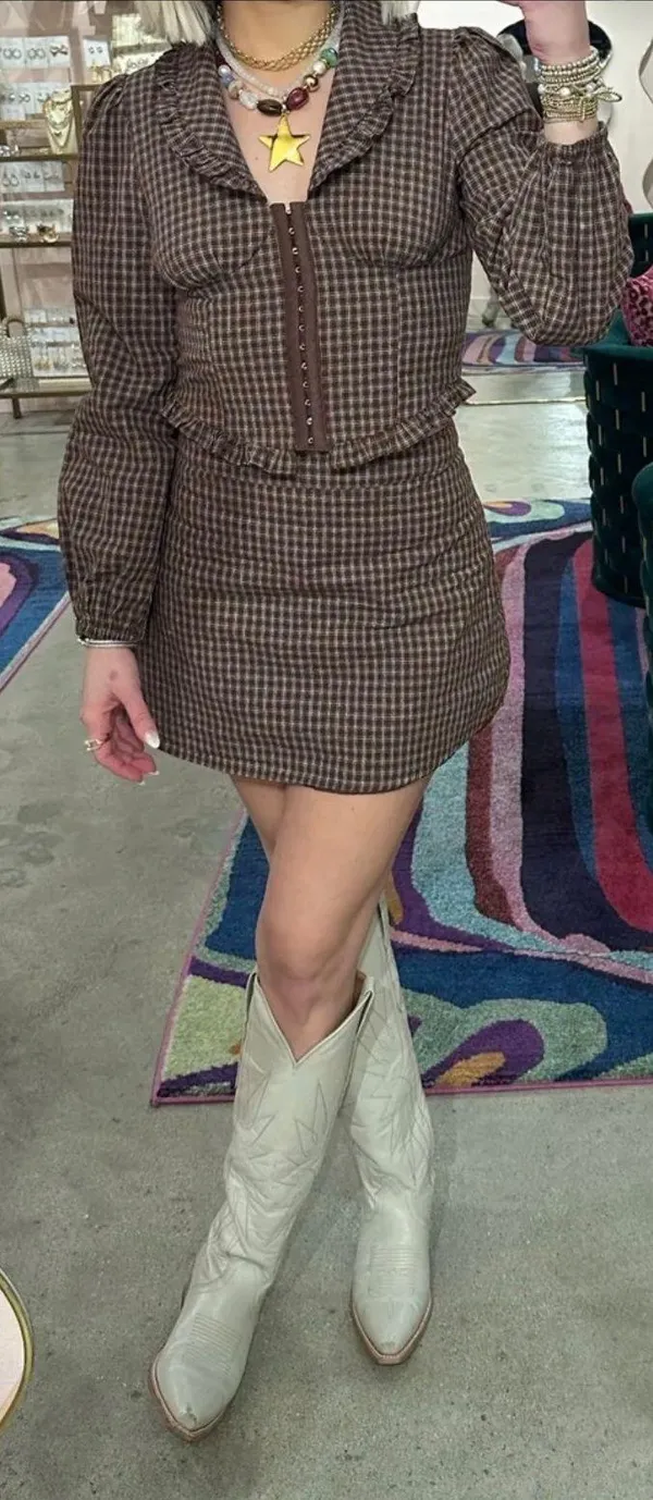 Skirt Set Brown - Image 2