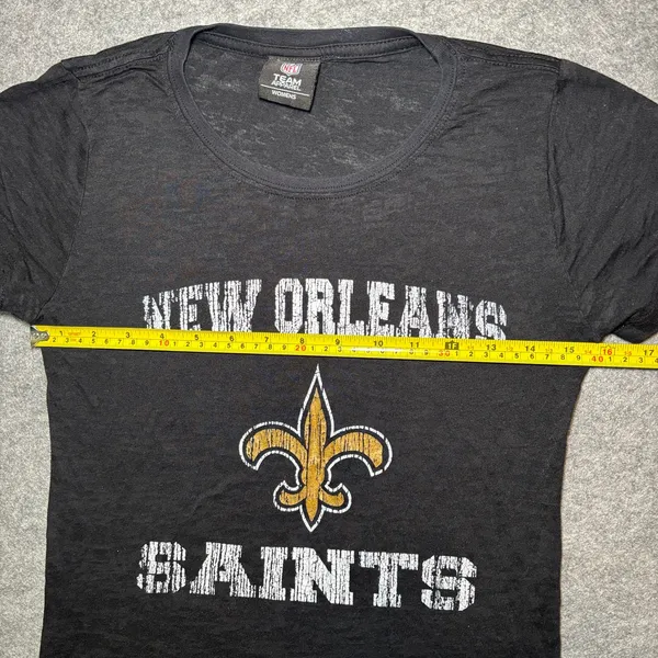 NFL TEAM APPAREL Women L Black Graphic Tee - Image 7