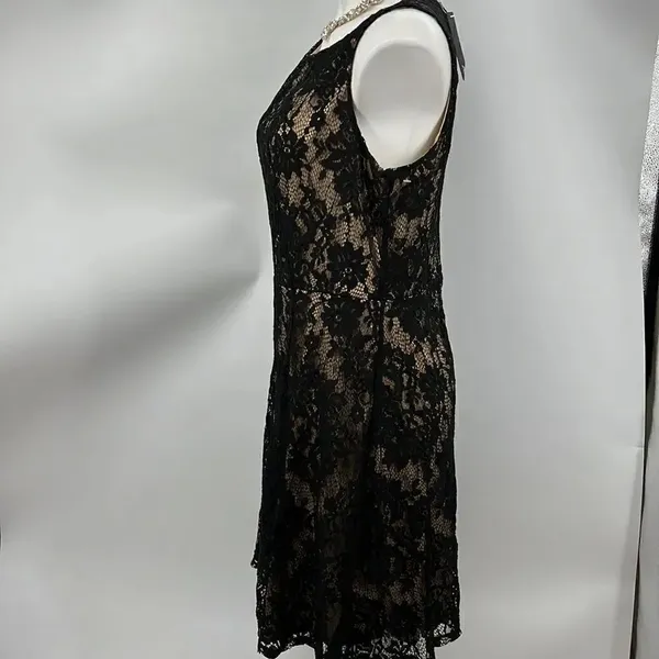 Apt 9 Black Lace Whimsigoth New Sleeveless Dress - Image 5