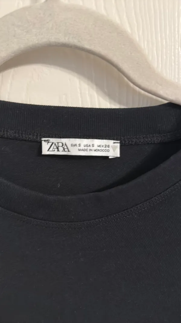 Zara Midi Black dress with ruching  - Image 2