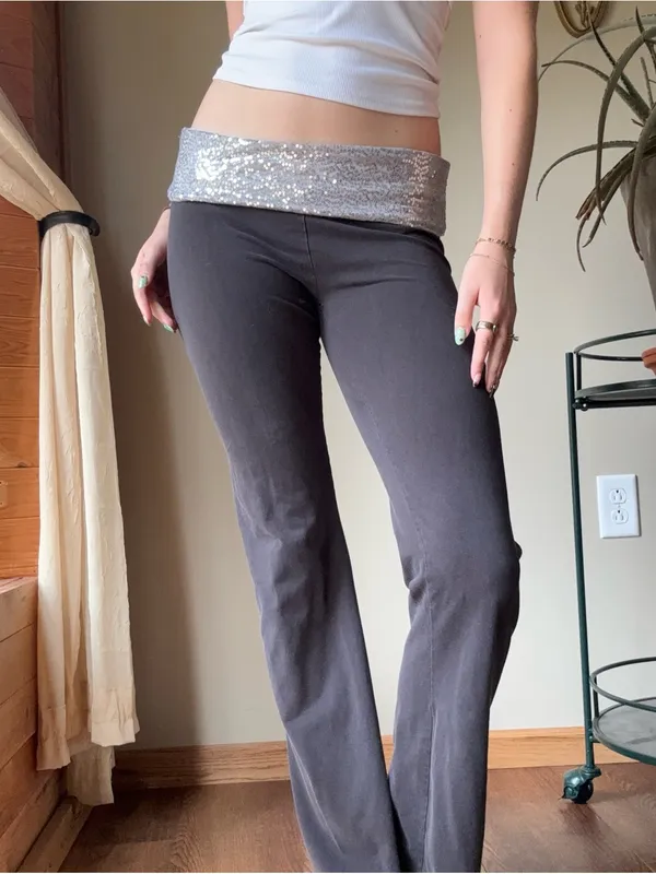 Aerie Sequin Foldover Leggings - Image 9