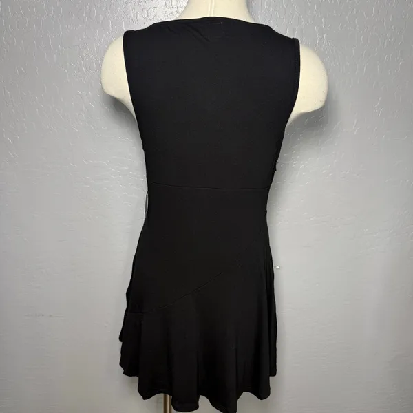 Free People Black Cubana Mini Dress in Small - Image 3