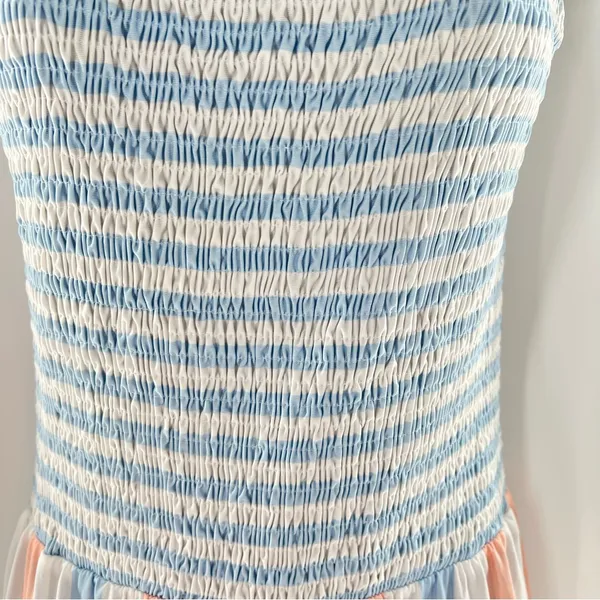 Striped Pink and Blue Jumpsuit Size M - Image 4
